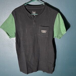 Vans Two-Tone Black and Green Tee